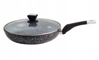 Patelnia tradycyjna Elitehoff Stonetec 30 cm marmurowa