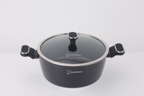 Zestaw Garnków Marmurkowych Komplet Garnki Soft Touch 8 EL. MasterPan