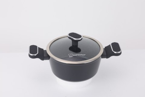 Zestaw Garnków Marmurkowych Komplet Garnki Soft Touch 8 EL. MasterPan