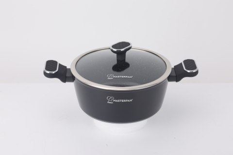 Zestaw Garnków Marmurkowych Komplet Garnki Soft Touch 8 EL. MasterPan