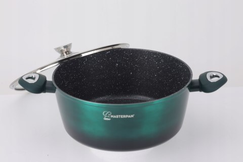 Zestaw Komplet Garnków Marmurkowych Garnki 8 EL Indukcja Gaz MASTERPAN