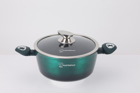 Zestaw Komplet Garnków Marmurkowych Garnki 8 EL Indukcja Gaz MASTERPAN