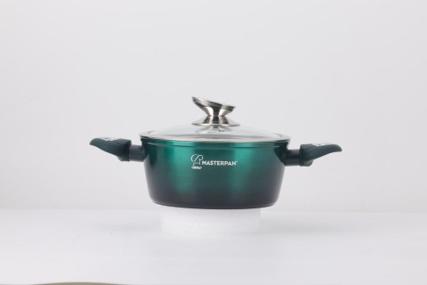 Zestaw Komplet Garnków Marmurkowych Garnki 8 EL Indukcja Gaz MASTERPAN