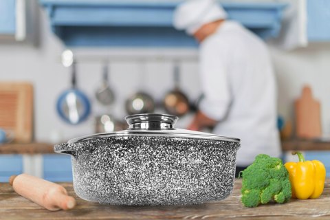 Garnek tradycyjny Elitehoff Garnki marmurkowe 2,5 l