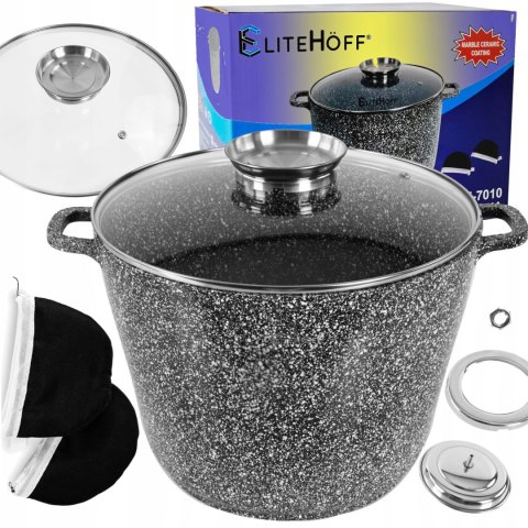 Garnek tradycyjny Elitehoff Garnki marmurkowe 6,5 l