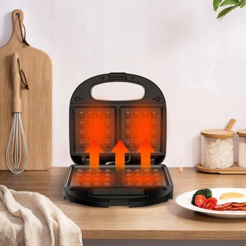 Gofrownica misskitchen gofrownica 750 W czarny