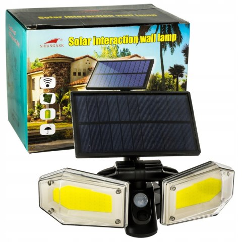 Lampa uliczna 78 W 1500 lm zasilanie solarne