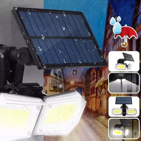 Lampa uliczna 78 W 1500 lm zasilanie solarne