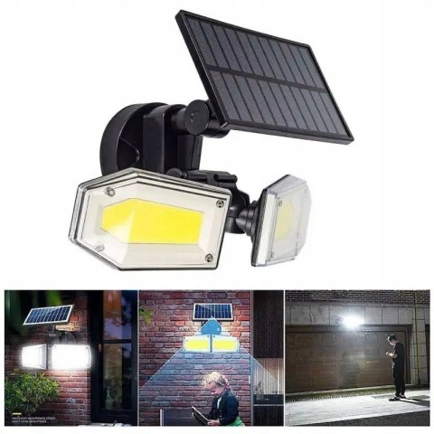 Lampa uliczna 78 W 1500 lm zasilanie solarne