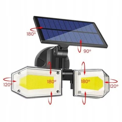 Lampa uliczna 78 W 1500 lm zasilanie solarne
