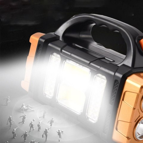 Latarka Solarna LED Szperacz POWERBANK USB Akumula