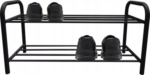 PÓŁKA NA BUTY METAL ORGANIZER SZAFKA STOJAK REGAŁ METALOWA CZARNA 1127