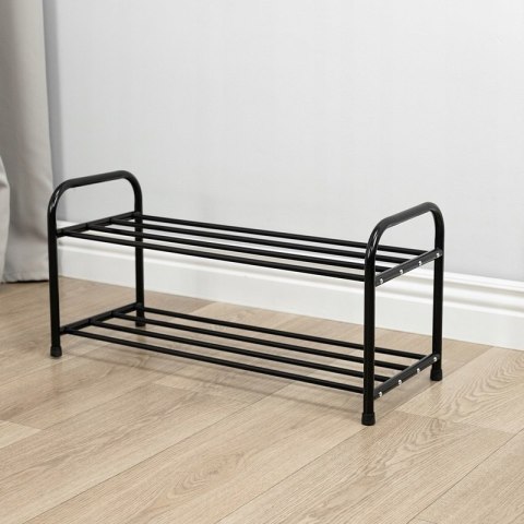 PÓŁKA NA BUTY METAL ORGANIZER SZAFKA STOJAK REGAŁ METALOWA CZARNA 1127