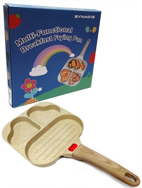 Patelnia do jajek i placków 18 cm marmurowa