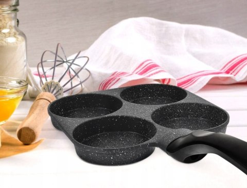 Patelnia do jajek i placków Brunbeste INDUKCJA 18 cm granitowa