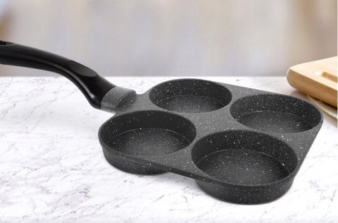 Patelnia do jajek i placków Brunbeste INDUKCJA 18 cm granitowa