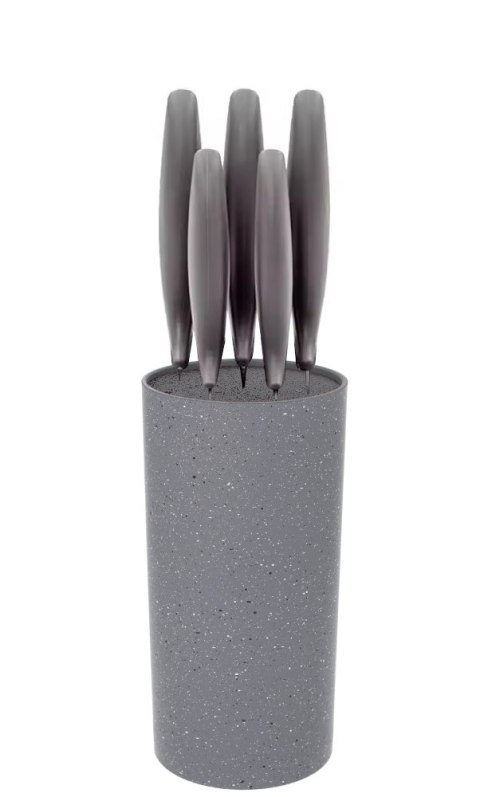 Stojak na noże Brunbeste 22 cm czarny tworzywo sztuczne