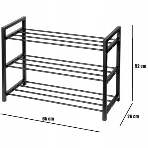 Szafka na buty Brunbeste 61 x 47,5 x 30 cm czarny