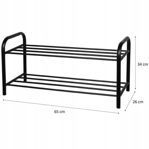 Szafka na buty Brunbeste 65 x 33 x 26 cm czarny