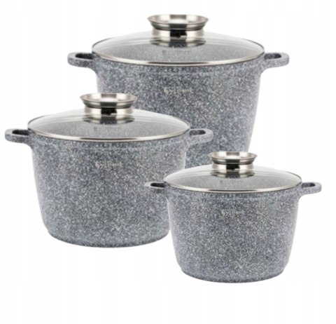 Zestaw garnków Elitehoff Premium aluminiowe 6 el.