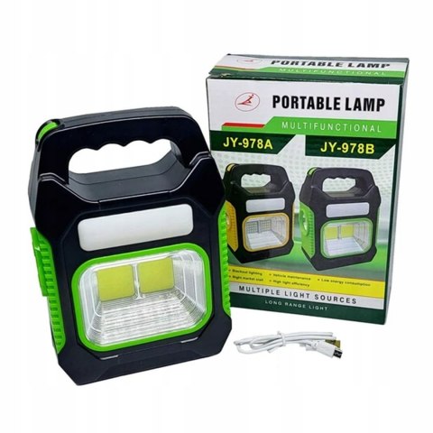 HALOGEN ROBOCZY DO GARAŻU WARSZTATU LAMPA PRZENOŚNY LED SOLARNA UCHWYT