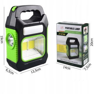 HALOGEN ROBOCZY DO GARAŻU WARSZTATU LAMPA PRZENOŚNY LED SOLARNA UCHWYT