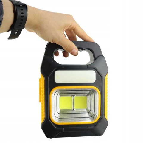 HALOGEN ROBOCZY DO GARAŻU WARSZTATU LAMPA PRZENOŚNY LED SOLARNA UCHWYT
