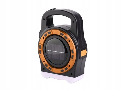 LATARKA SOLARNA PRZENOŚNA LAMPKA AKUMULATOROWA LED POWERBANK REFLEKTOR MOC