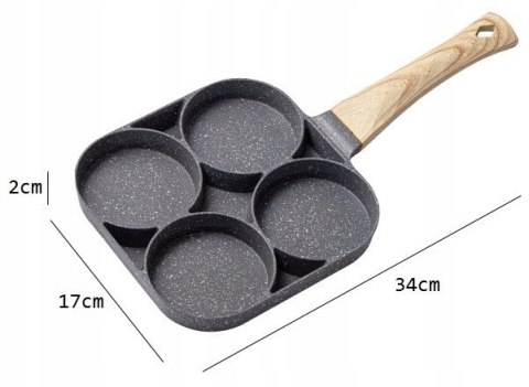 Patelnia do jajek i placków BNTrade 17 cm non-stick (nieprzywierająca)