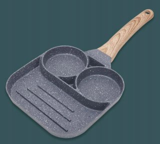 Patelnia do jajek i placków alle_smart kwadratowa 18 cm non-stick