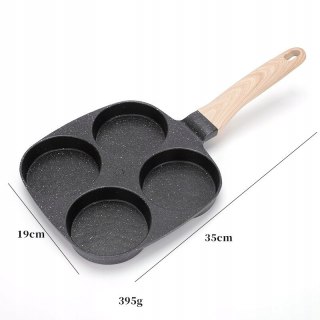 Patelnia do pancake jajek mini naleśników 4 sekcje gaz indukcja