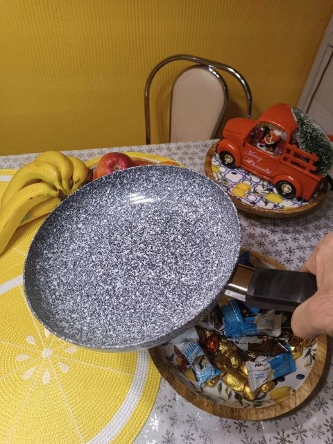 Patelnia tradycyjna Edel-Hoff 24 cm granitowa