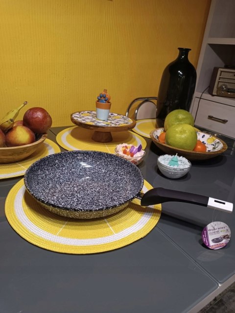 Patelnia tradycyjna Edel-Hoff 28 cm granitowa