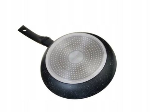 Patelnia tradycyjna WYSOKA PATELNIA MARMUROWA 24cm CIEMNA 24 cm non-stick