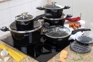 Zestaw garnków Edenberg aluminiowe 12 el.
