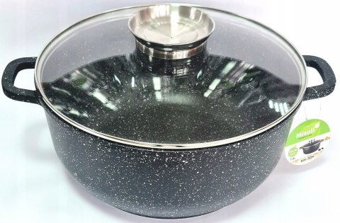 Garnek tradycyjny marmurkowy Misoli 6,8 l solidny