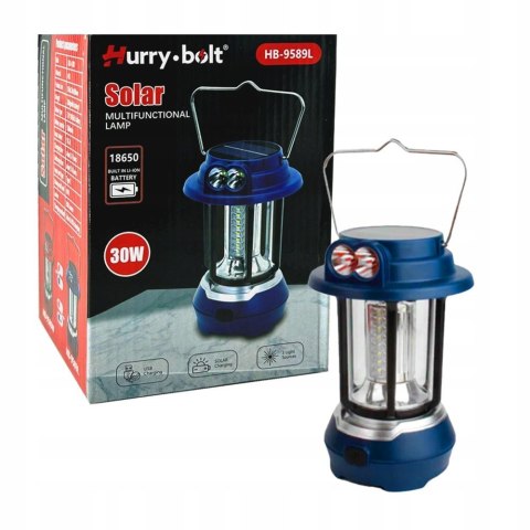 LAMPA WIELOFUNKCYJNA SOLARNA KEMPINGOWA 30W