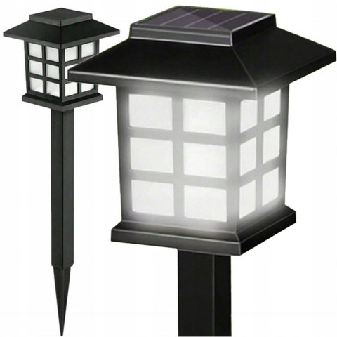 Lampa Ogrodowa 2 sztuki Solarna LED Lampki Gruntowe Czujnik Zmierzchu