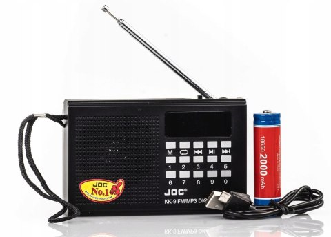 Miniradio JOC KK9 3 W czarny