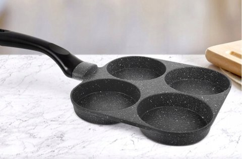 Patelnia do jajek i placków Brunbeste INDUKCJA 18 cm granitowa