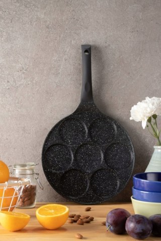 Patelnia do jajek i placków Edenberg Pancake 27 cm marmurowa