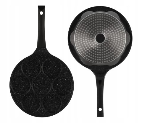Patelnia do jajek i placków Edenberg Pancake 27 cm marmurowa
