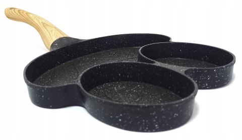 Patelnia do jajek i placków MISS KITCHEN 18 cm marmurowa