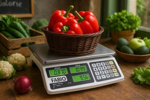WAGA SKLEPOWA MAGAZYNOWA 40 kg / 2g ELEKTRONICZNA DOKŁADNA WYŚWIETLACZE LCD