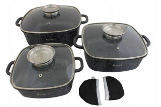 Zestaw garnków Elitehoff Premium aluminiowe 8 el.