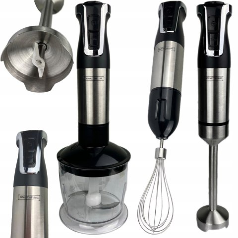 BLENDER RĘCZNY MIKSER WIELOFUNKCYJNY ZESTAW TURBO MALAKSER 800W ROBOT 3w1