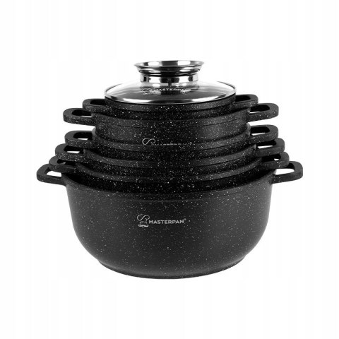 GARNKI ALUMINIUM 12E MARMUR 16CM/20CM/22CM/22CM/24CM/28CM MASTERPAN MP-2152