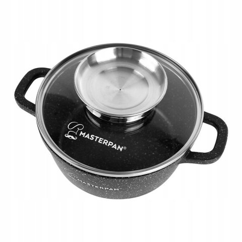 GARNKI ALUMINIUM 12E MARMUR 16CM/20CM/22CM/22CM/24CM/28CM MASTERPAN MP-2152