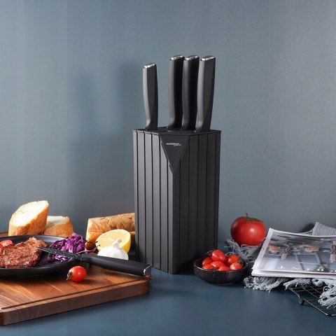Komplet noży w pudełku Masterpan Noże w stojaku PEMIUM marmurkowe 5 szt.