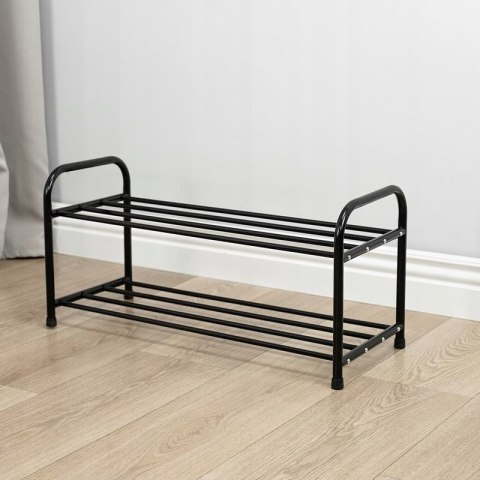 PÓŁKA NA BUTY METAL ORGANIZER SZAFKA STOJAK REGAŁ METALOWA CZARNA 1127